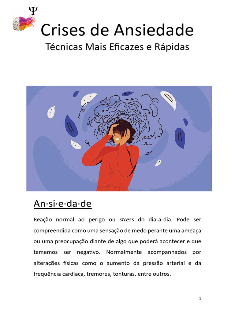 Técnicas Eficazes para Crises de Ansiedade | PDF | Pensamento | Ansiedade