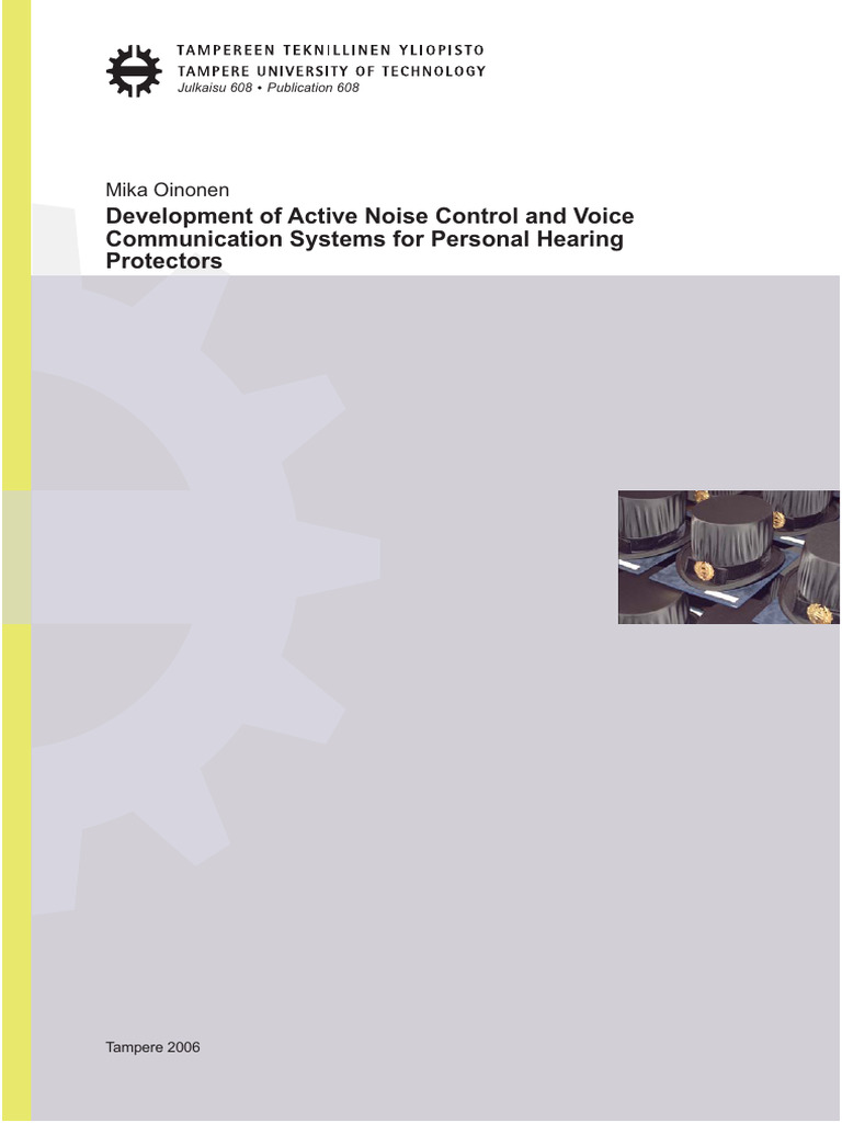 Active Noise Control in Hearing Protectors | PDF | Sound | Ear