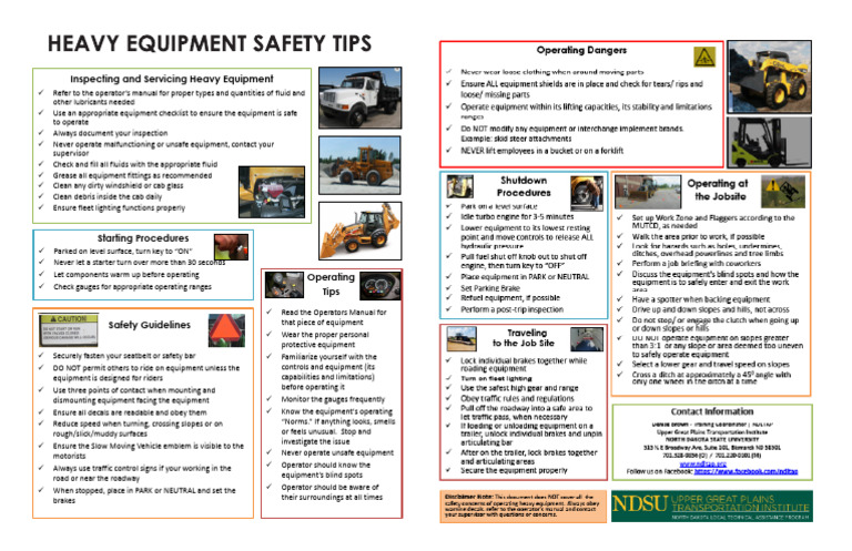 2020 Heavy Equipment Safety | PDF | Land Transport | Vehicles