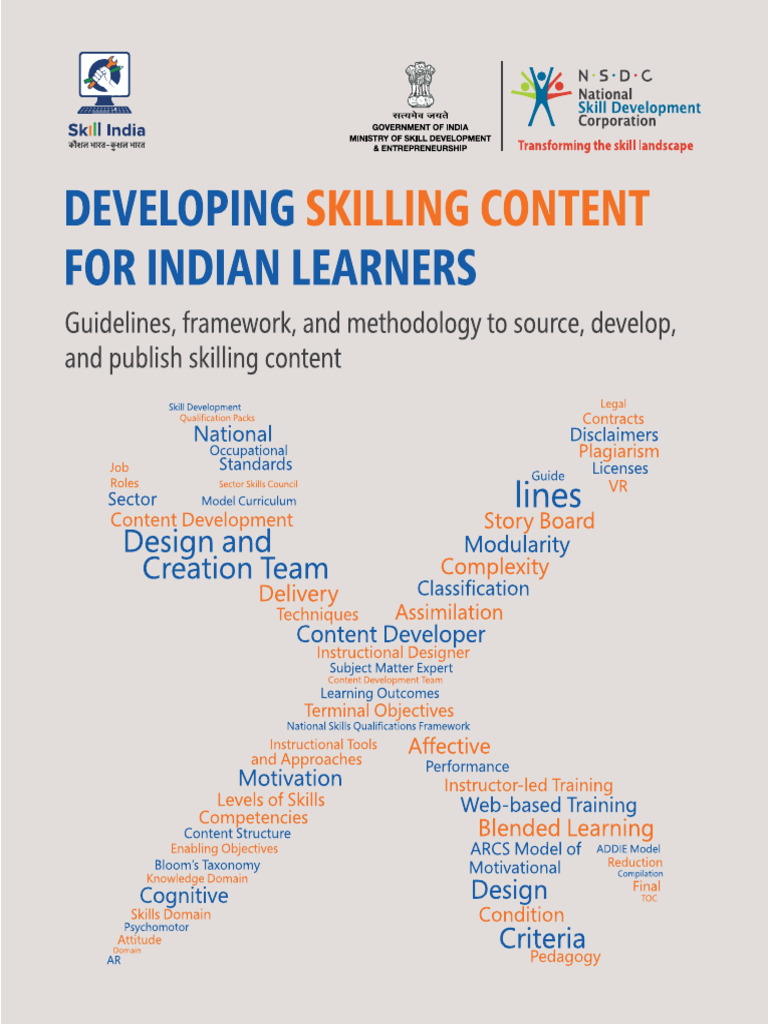 Guidelines For Developing Skilling Content For Indian Learners - 0 ...