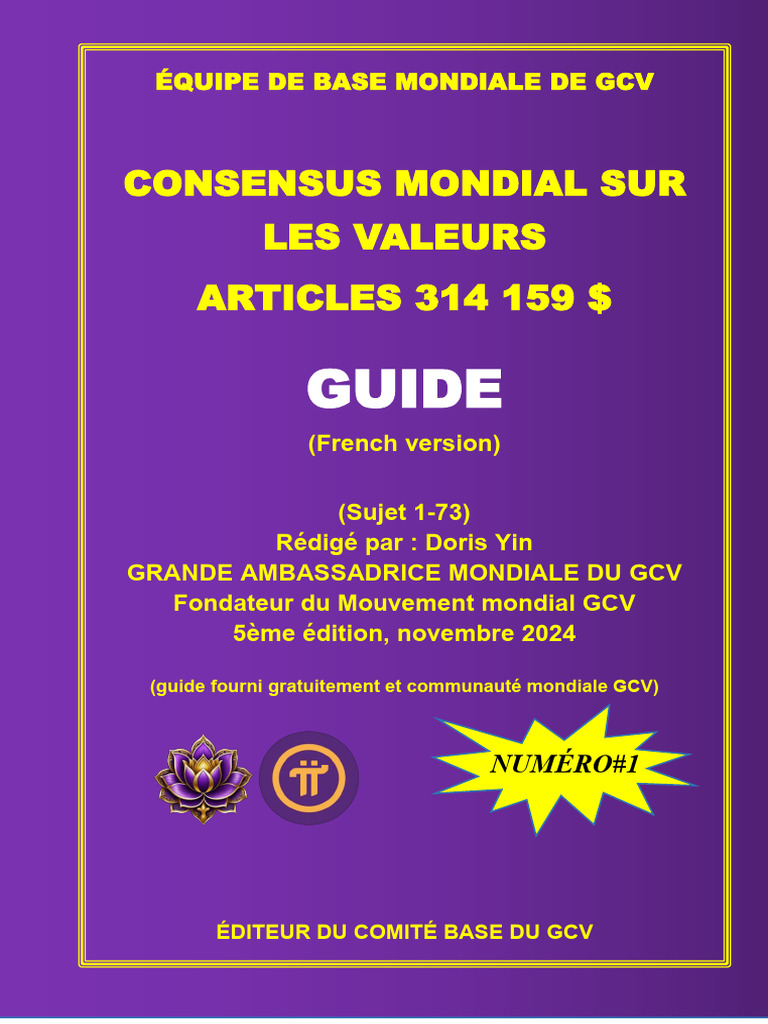 Guide GCV: Consensus Valeur Pi 314159$ | PDF | Pi | Mécanique quantique