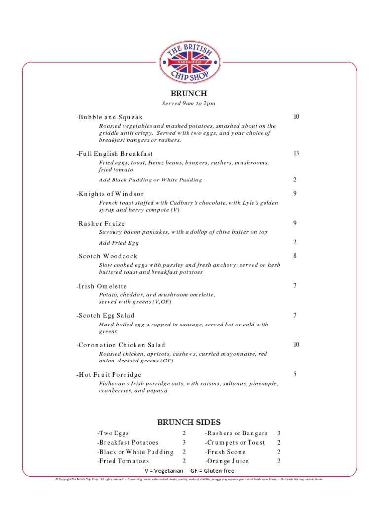Brunch Menu | PDF