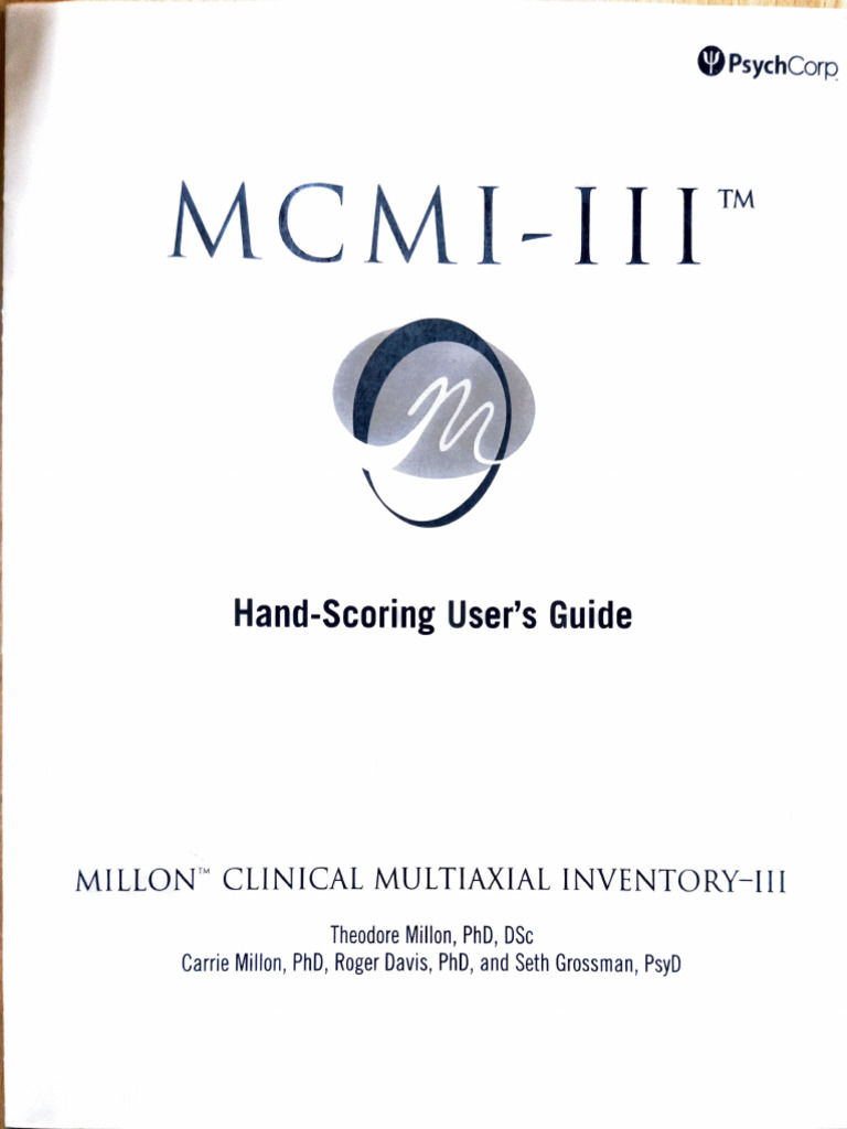 MCMI-III Hand-Scoring Guide | PDF