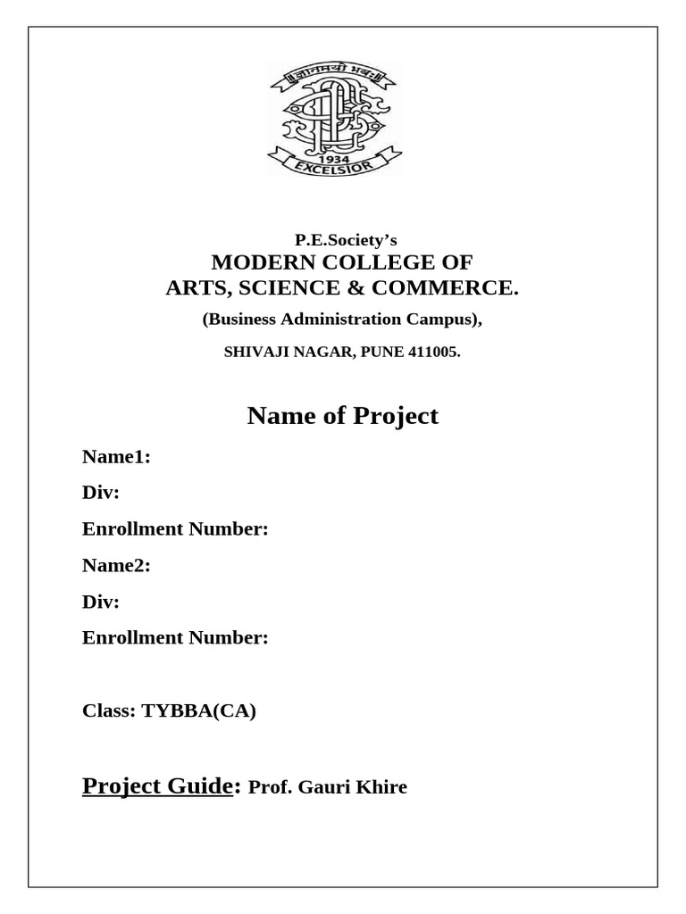 Synopsis Format - New | PDF