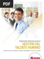 Tríptico Diplomado Internacional en Gestión de Talento Humano