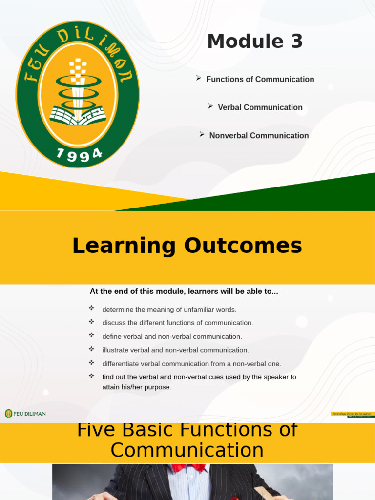 Functions of Communication | PDF | Nonverbal Communication | Communication