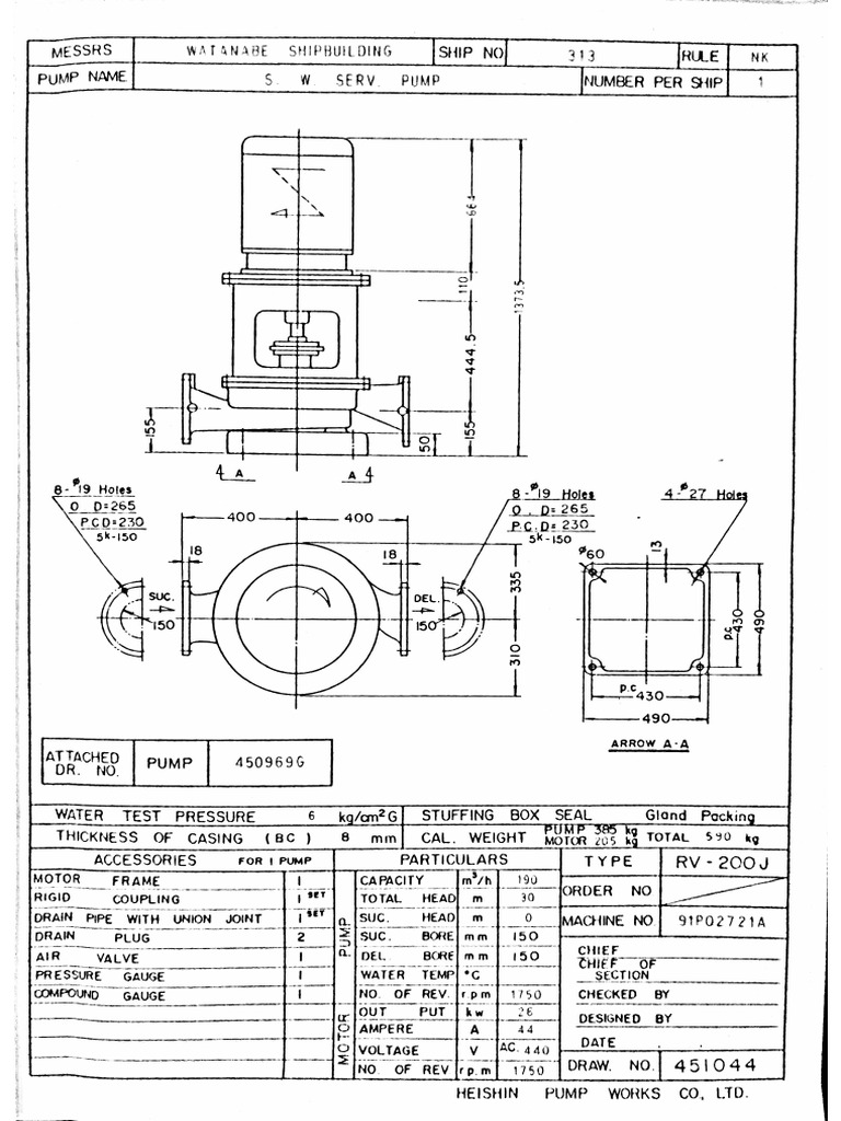 S. W. Serv. Pump | PDF
