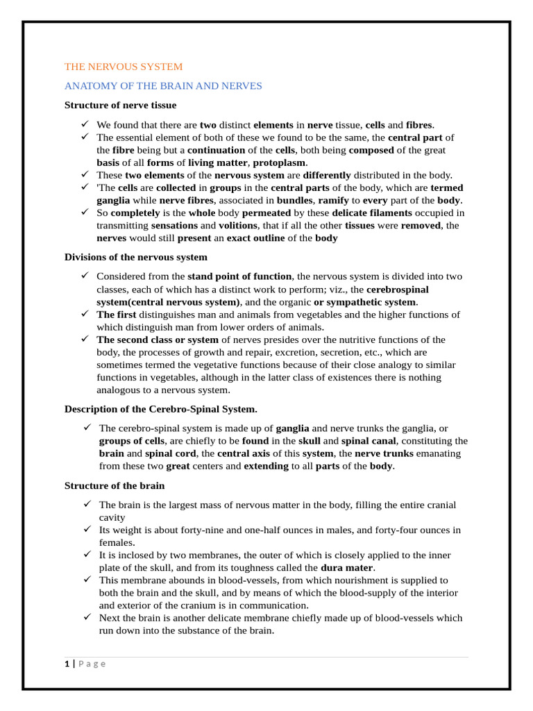 The Nervous System Aph Part 4 | PDF | Nerve | Nervous System