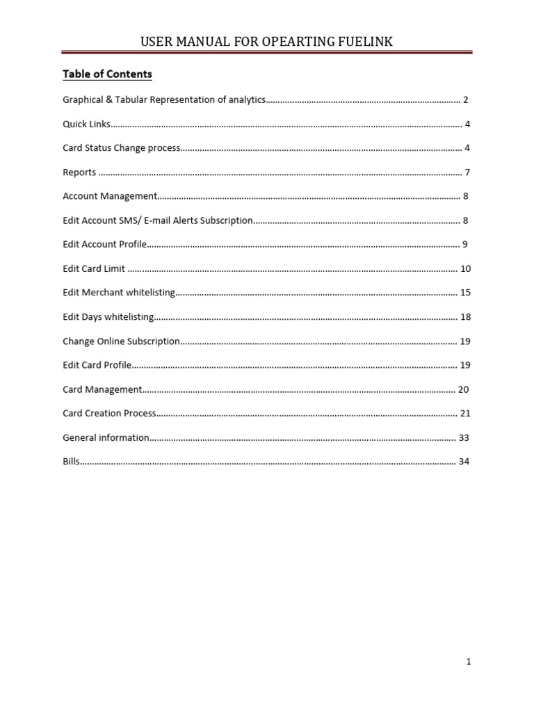 Fuelink User Manual Overview | PDF | Credit Card | Fee