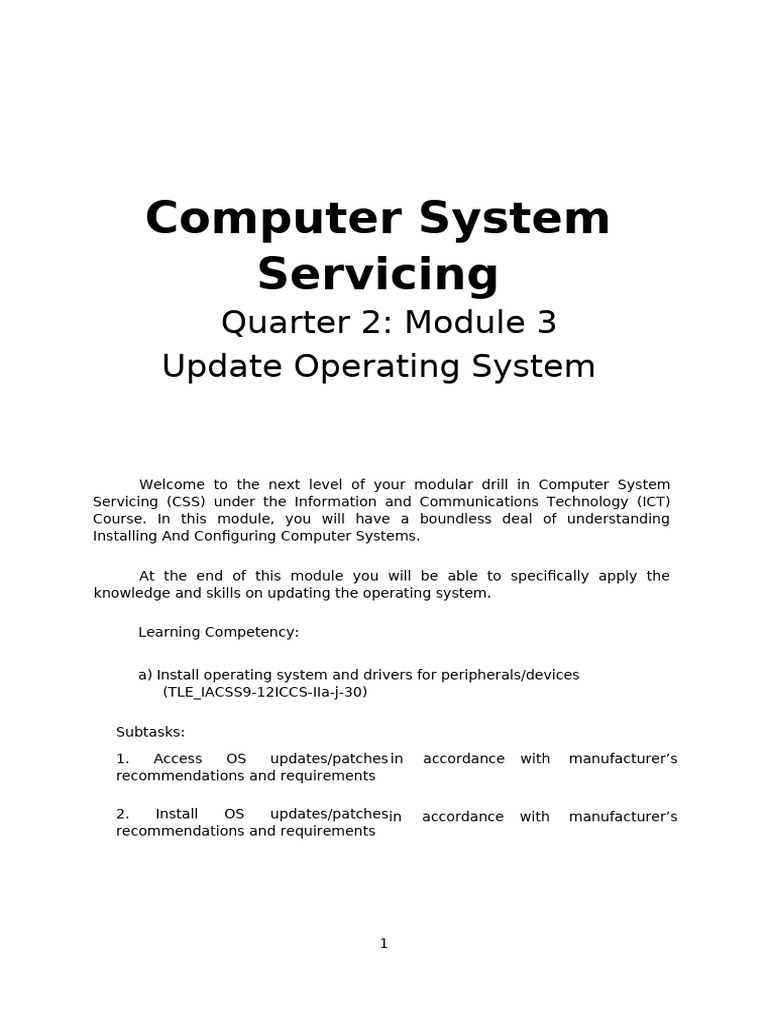 Final Css 10 q2 Module 3 | PDF | Windows 10 | Microsoft Windows