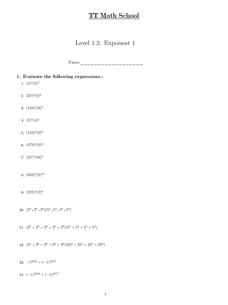 Math Expressions and Perfect Numbers | PDF