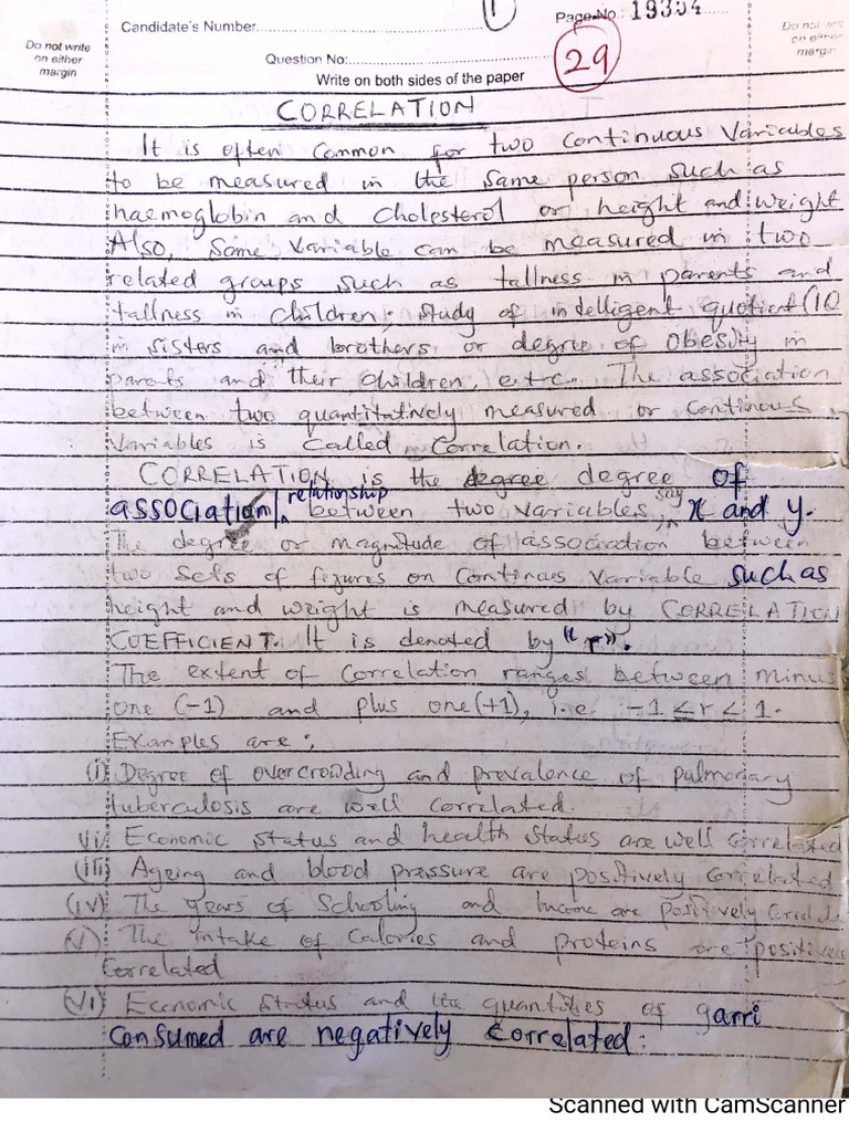 Sta101 Correlation And Regression Pdf