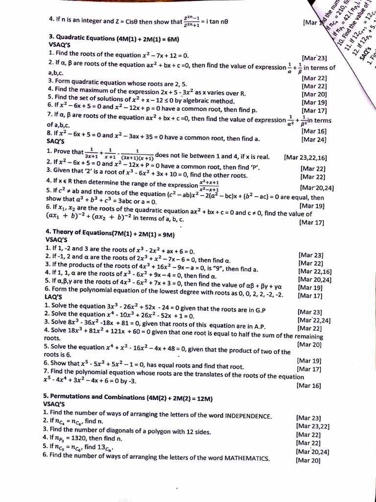 Adobe Scan 07 Sept 2024 | PDF | Mathematics | Algebra