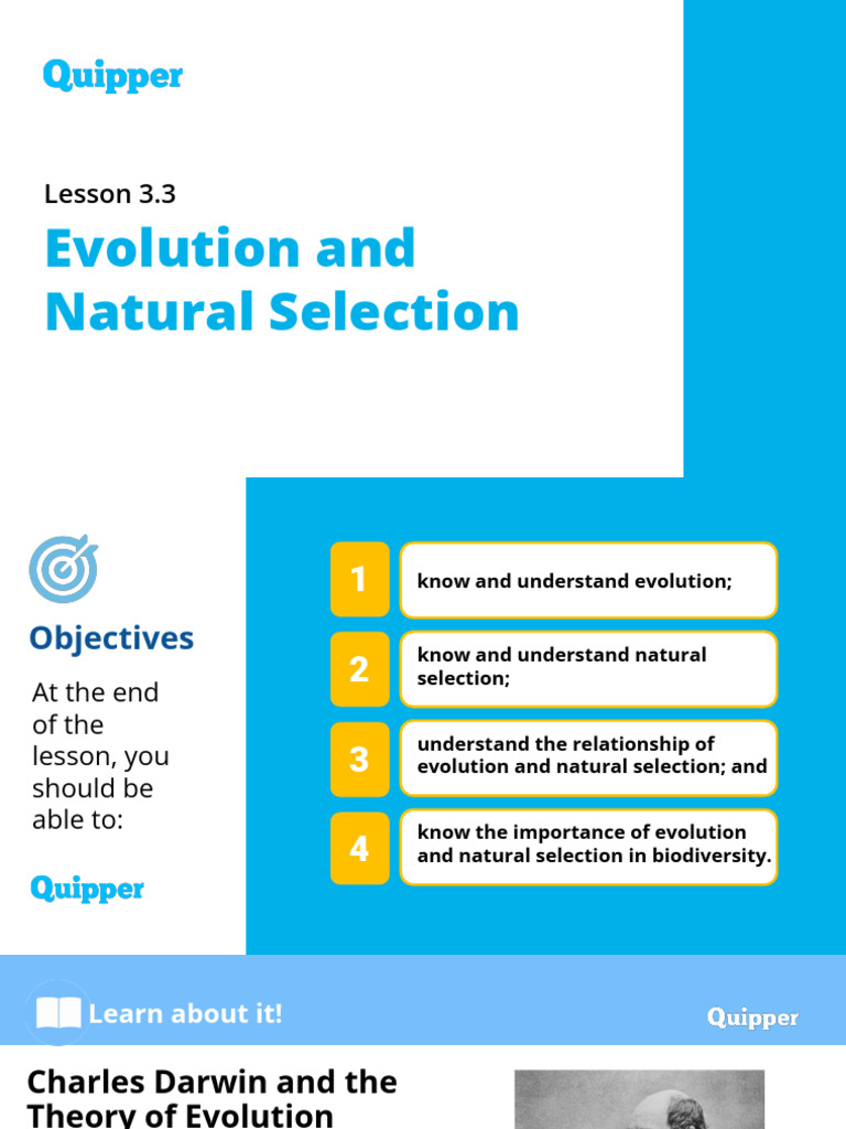 Science 9 3.3 Evolution and Natural Selection | PDF | Natural Selection ...
