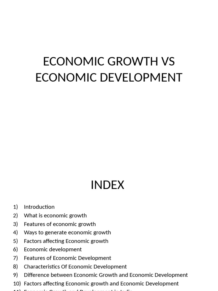 1.1economic Growth Vs Economic Development Pradhuman (1) - 2 | PDF ...