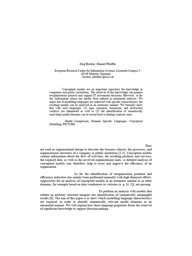 Automatic Knowledge Retrieval from Conceptual Models | PDF | Conceptual ...