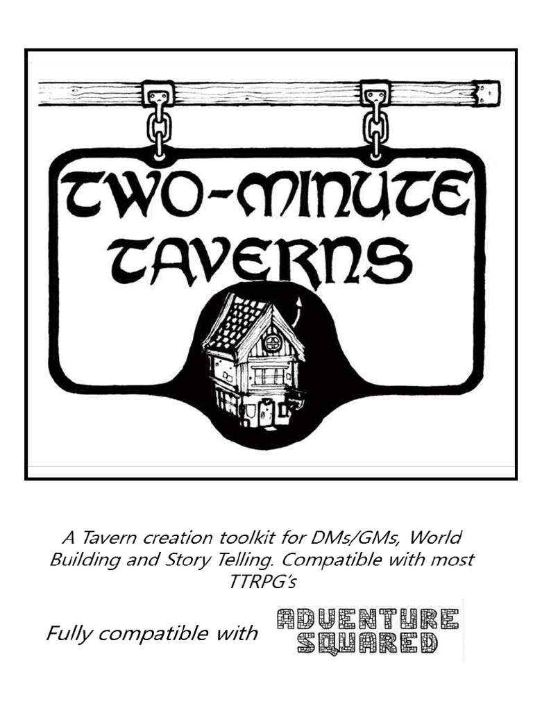 Two minute taverns pdf