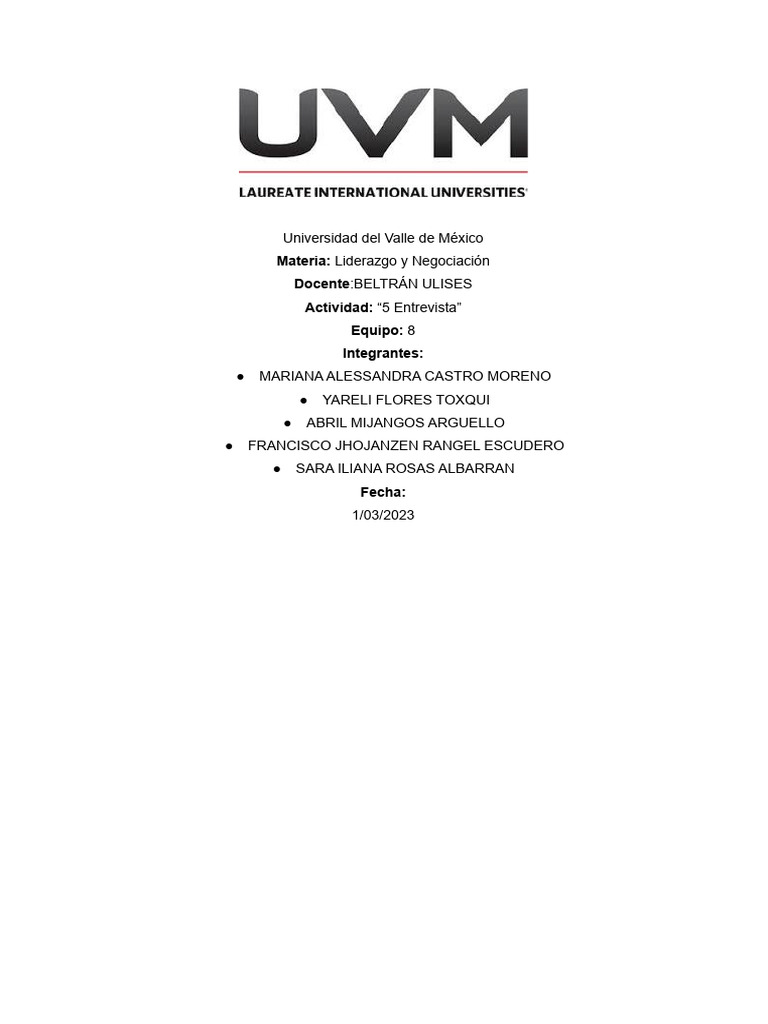 A#5 Macm | PDF | Cooperativa | Liderazgo