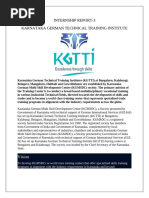 KGTTI Bengaluru Training Programs | PDF