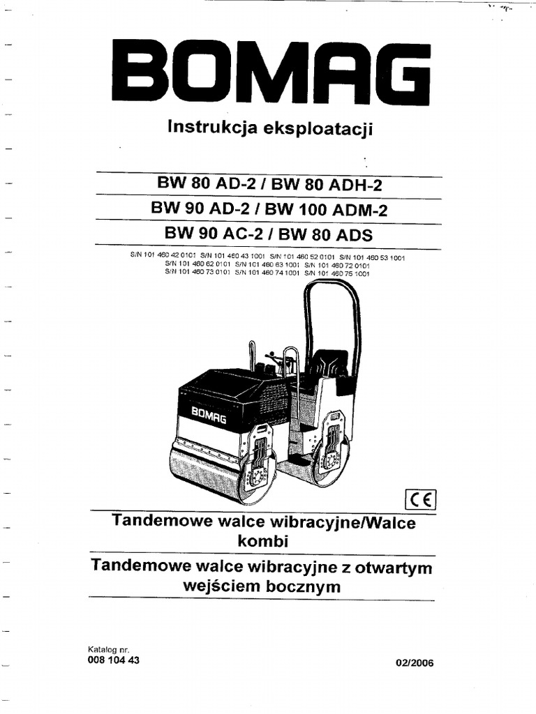 BW 80 100 - Operator Manual | PDF