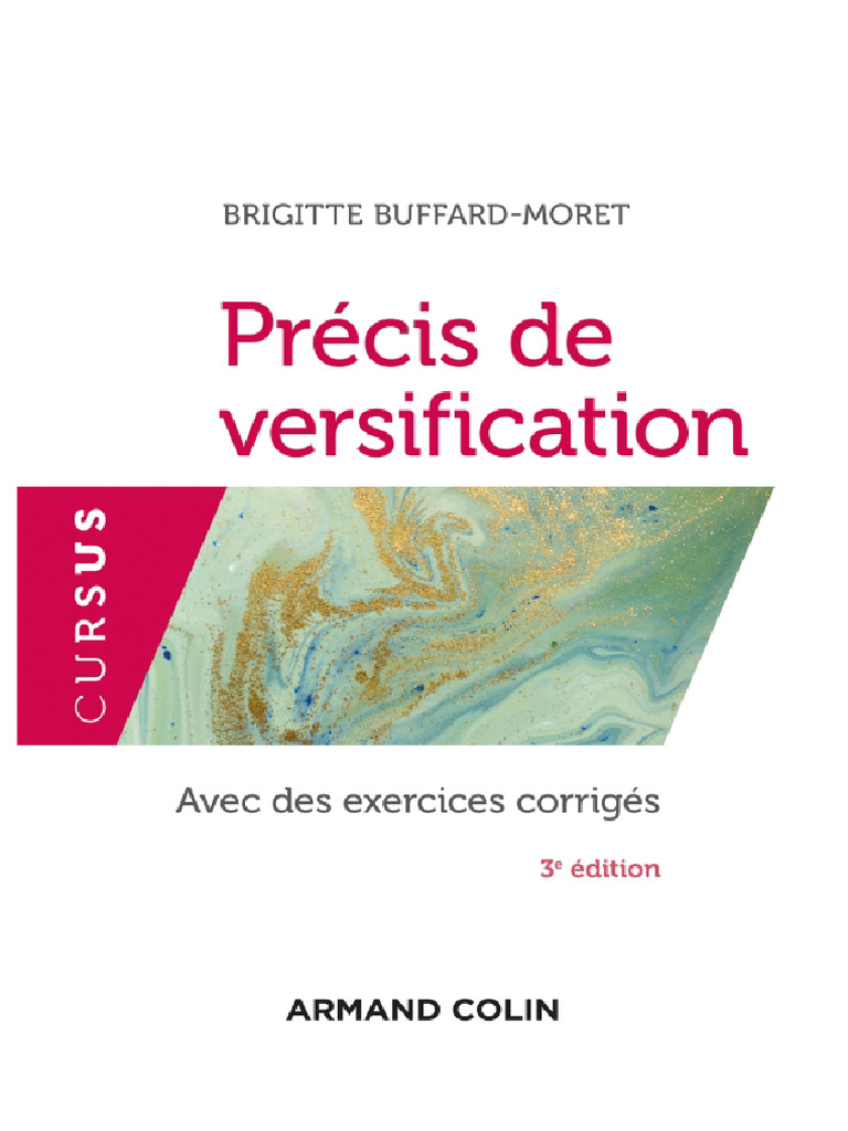 Précis de Versification et Exercices | PDF | Poésie | Accent tonique