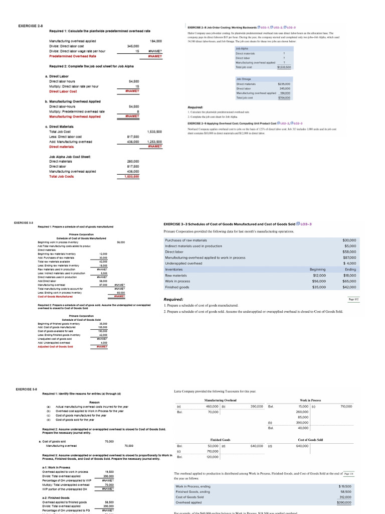 annotated-ACCCOB3 K33 HW3 | PDF | Debits And Credits | Cost Of Goods Sold