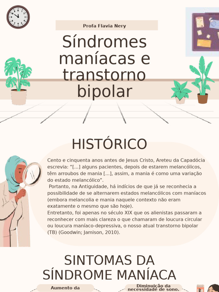 Síndromes Maníacas e Transtorno Bipolar | PDF | Transtorno bipolar | Mania