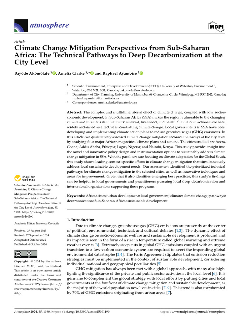 Climate Change Mitigation Pers | PDF | Climate Change Mitigation ...