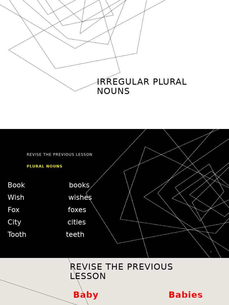 Irregular Plural Nouns Pdf