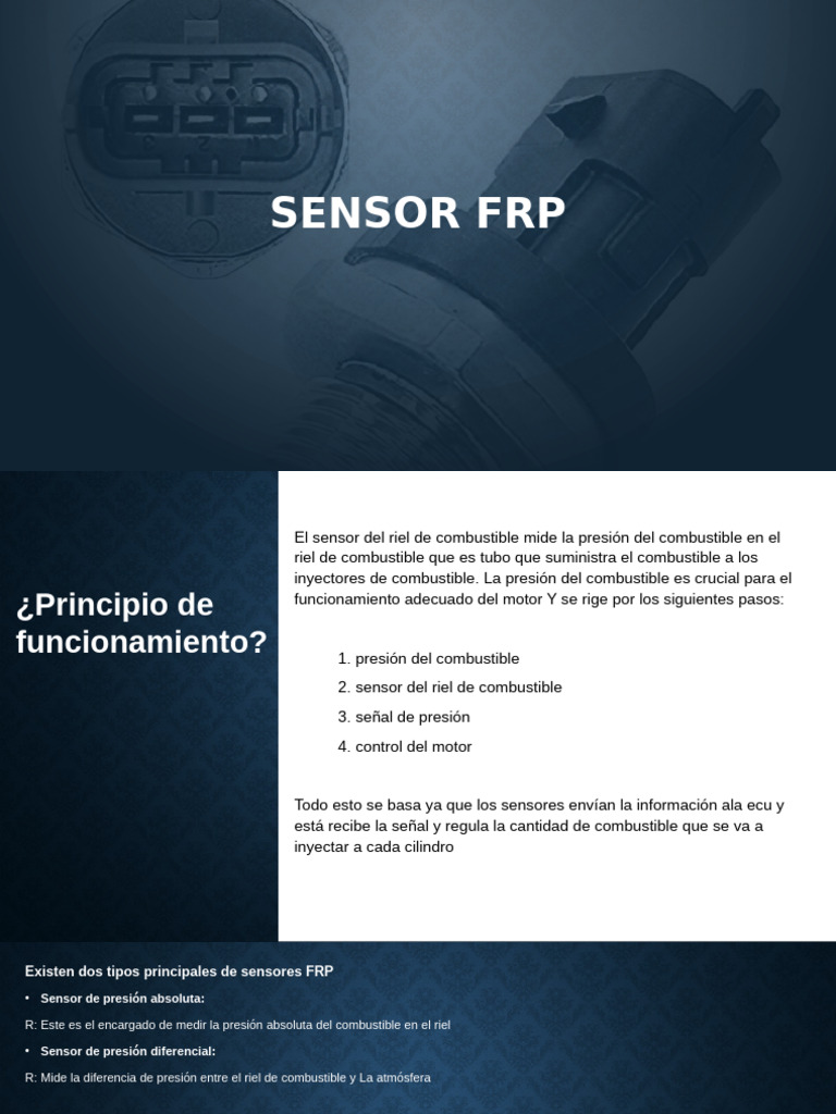 Sensor FRP: Función y Diagnóstico | PDF | Sensor | Inyección de combustible