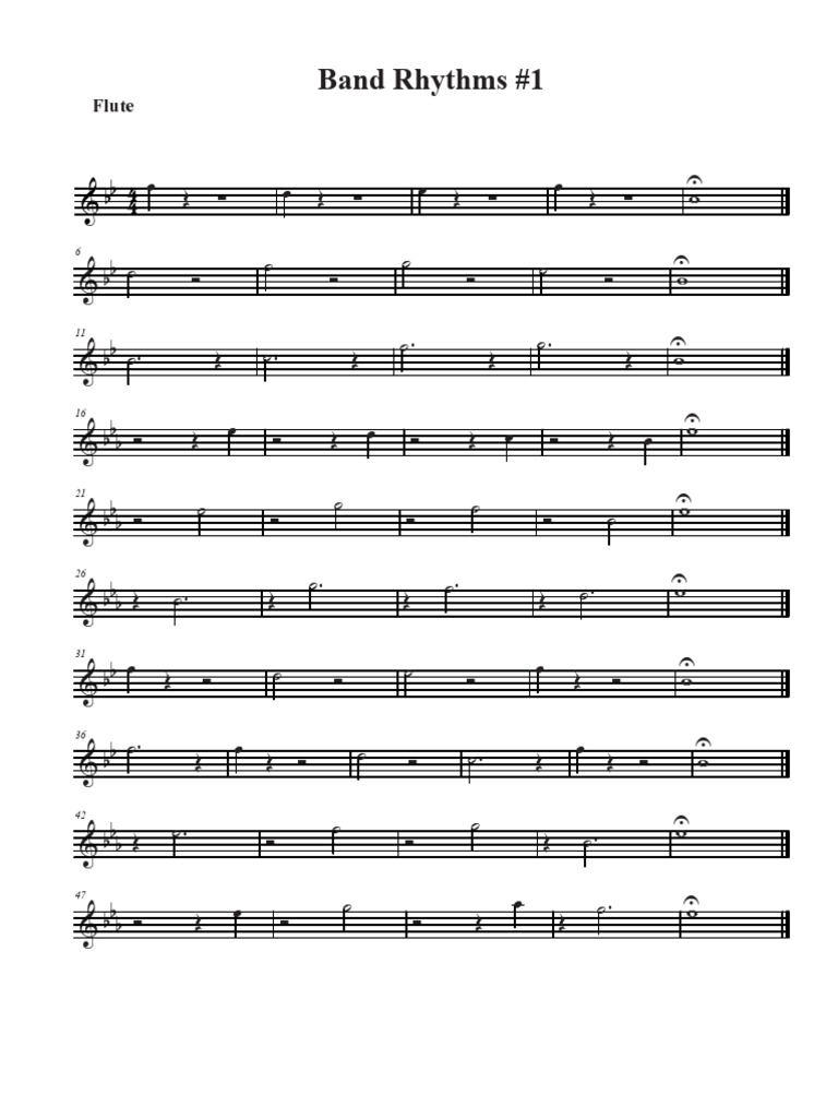 Ritmos de Banda: Ejercicios y Técnicas | PDF