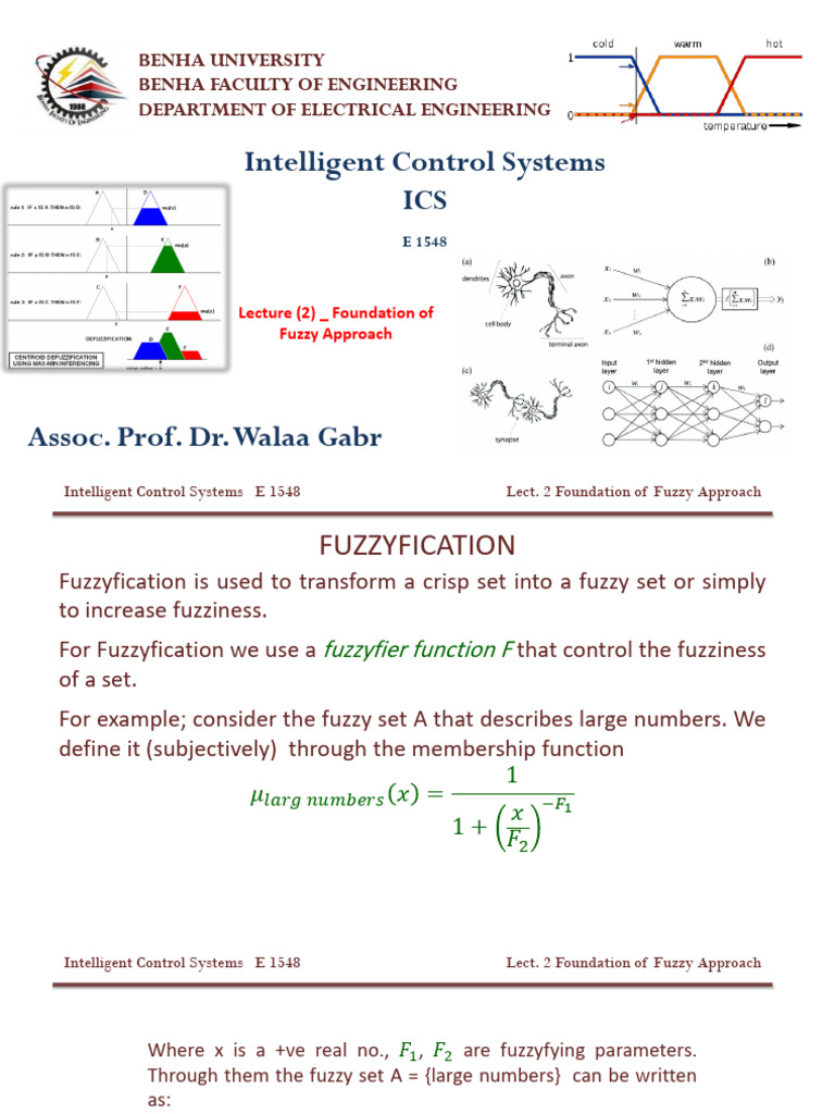 Fuzzy Approach in Intelligent Control | PDF | Fuzzy Logic | Function ...
