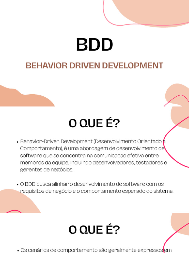 BDD - Behavior Driven Development | PDF | Tecnologia da Informação ...
