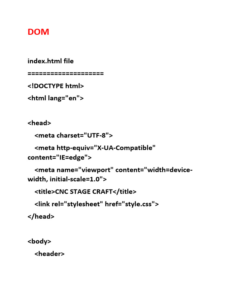 DOM+Part+1+Notes | PDF | Document Object Model | Web Development