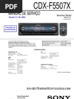 Download Sony Cdx f5507x by Lus Galileu Tonelli SN81728855 doc pdf