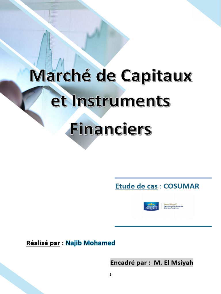 Analyse financière de Cosumar et actions | PDF | Indice boursier ...