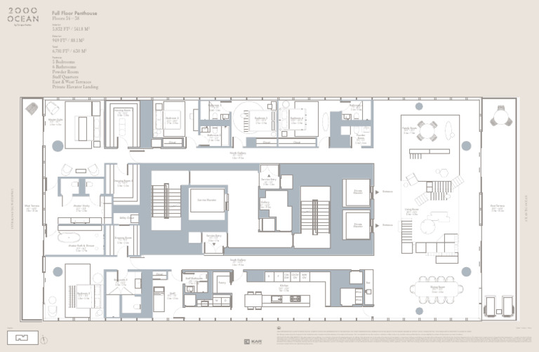 Fresh Look at Full Floor Penthouse Layout Details Pdf Bedroom