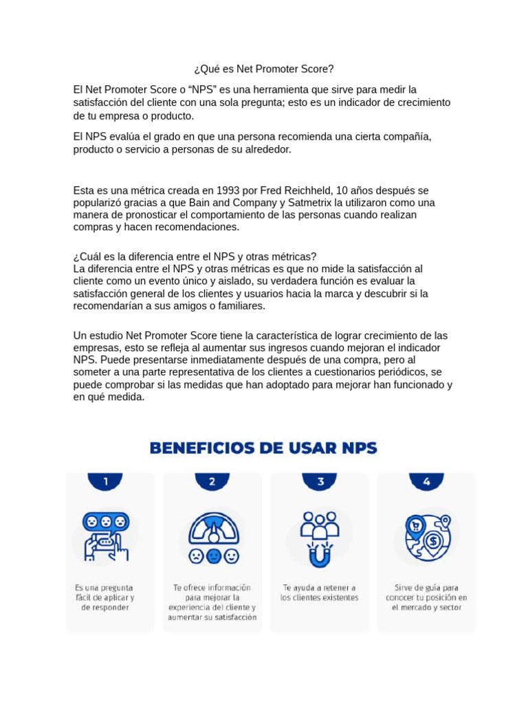 Guía sobre Net Promoter Score (NPS) | PDF