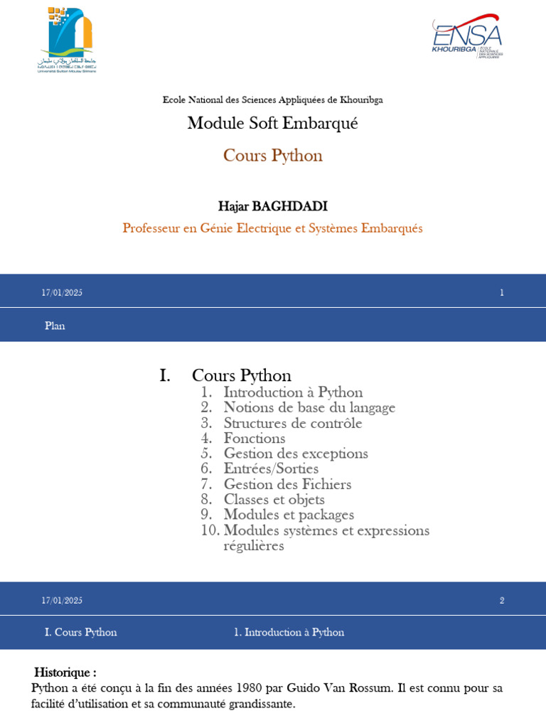 Cours Python pour Débutants | PDF | Python (Langage de programmation ...