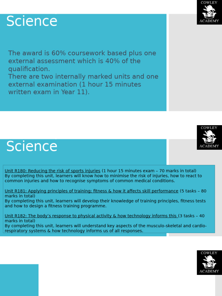 CNAT Sport Science Course Overview | PDF | Physical Fitness ...