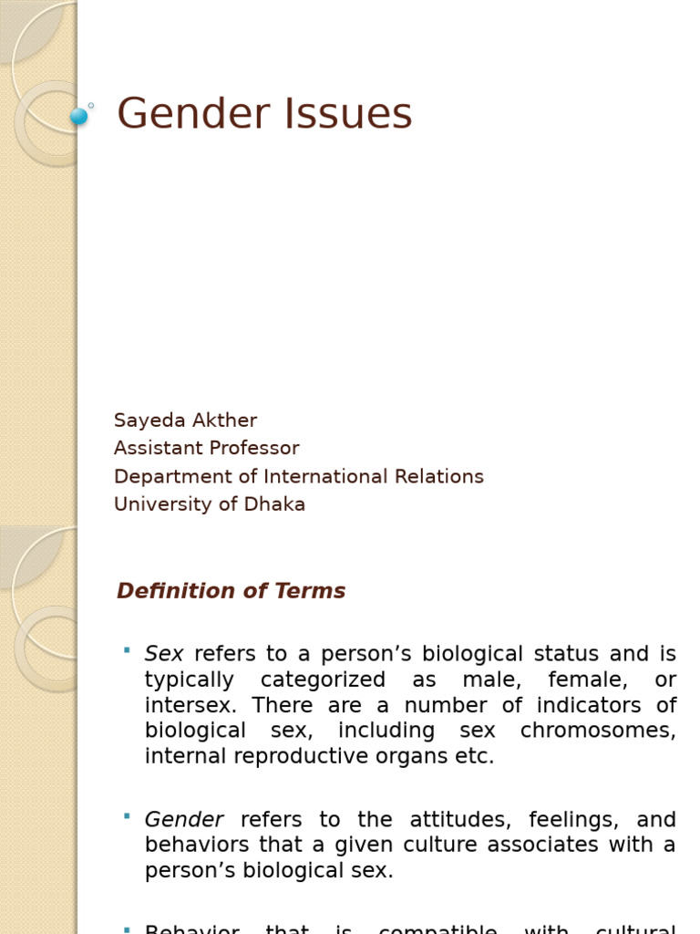 Gender Issues | PDF | Sexual Orientation | Gender
