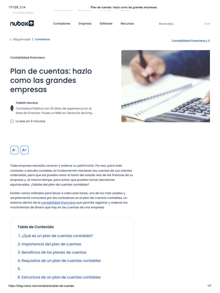 Plan de Cuentas para Empresas Exitosas | PDF | Contabilidad | Estado ...