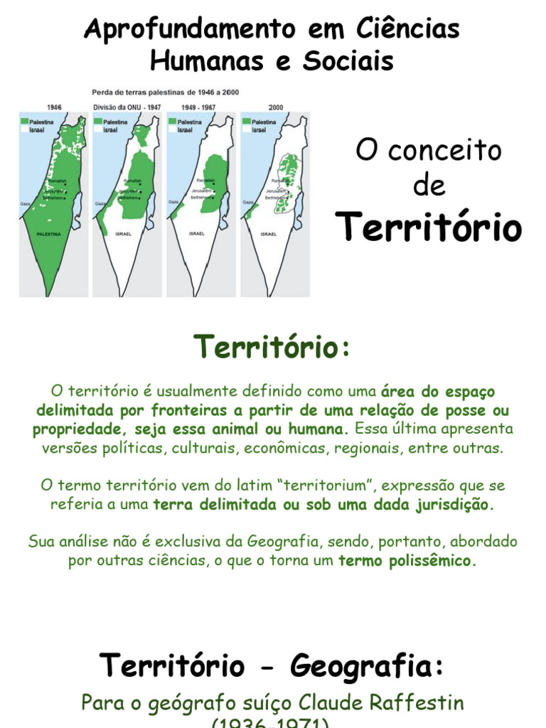 Conceito de Território nas Ciências Sociais | PDF | Geografia | Nação