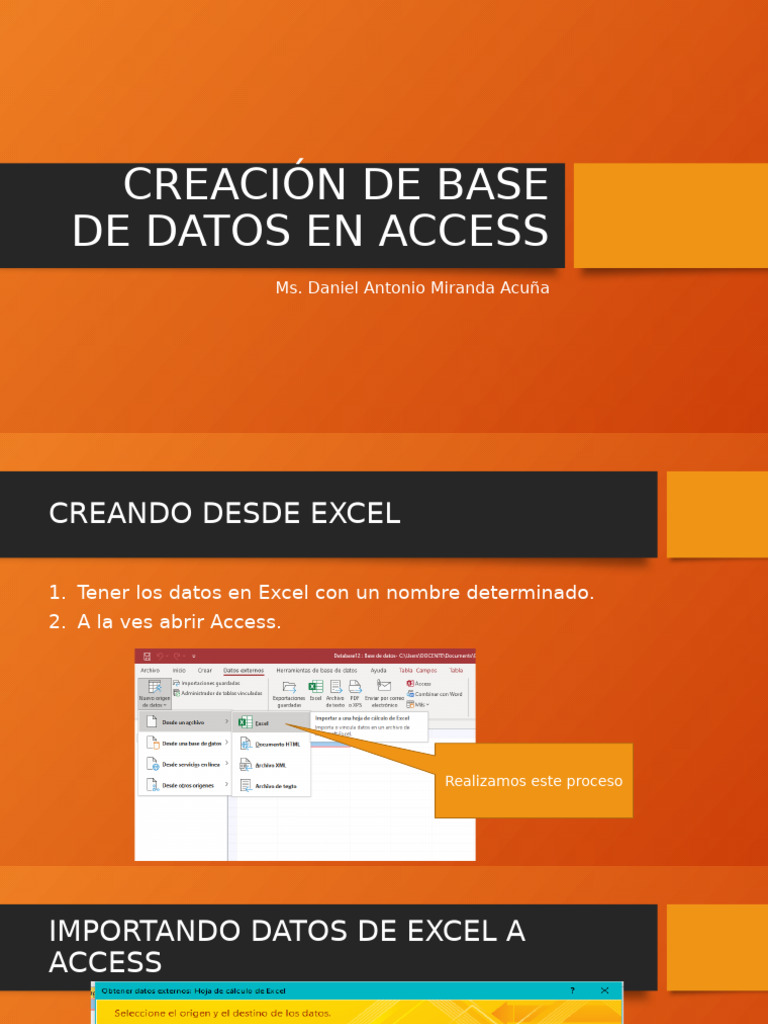 Creación de Base de Datos en Access | PDF