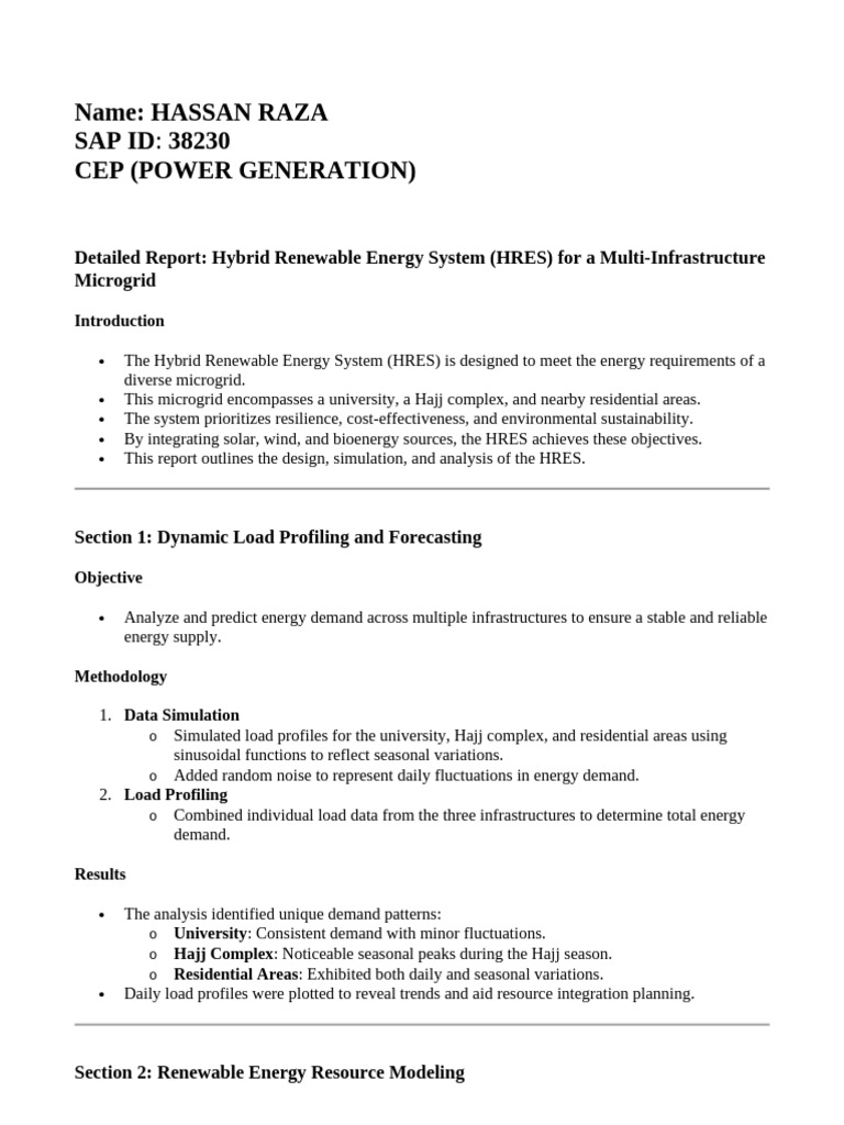 Cep Power Generation Pdf Energy Storage Renewable Energy