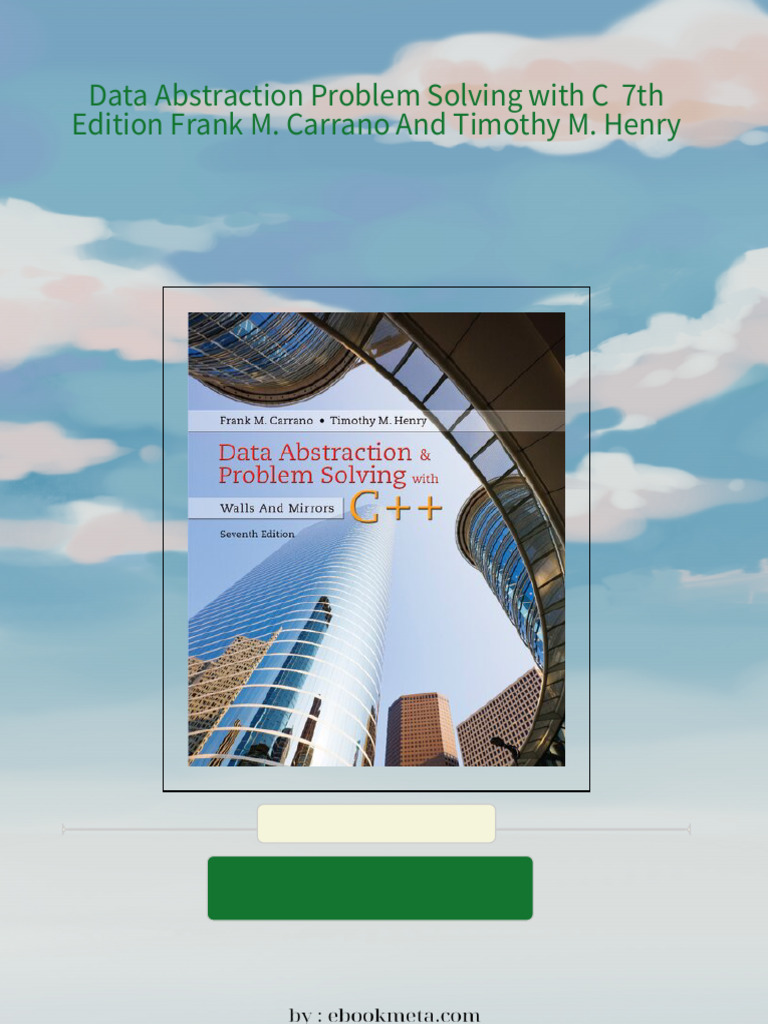 Download complete data abstraction problem solving with c 7th edition