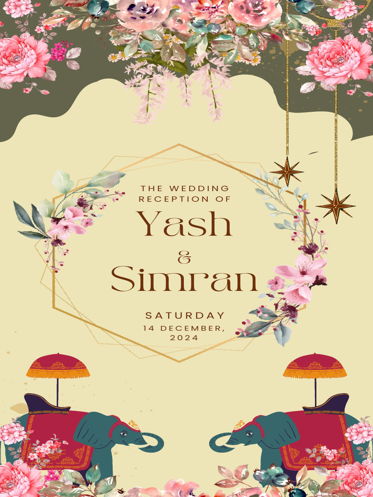 Yash and Simran Reception | PDF