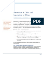 Innovation in Cities and Innovation by Cities