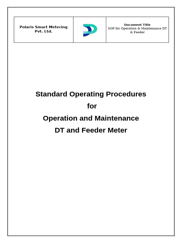 SOP for Smart Meter Operations | PDF | Electricity | Manufactured Goods