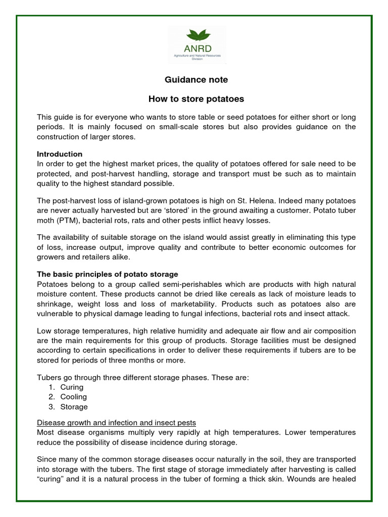 How-to-store-potatoes | PDF | Potato | Building Insulation